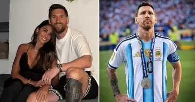 Antonella Rocuzzo, esposa de Lionel Messi, le expresa su admiraci�n