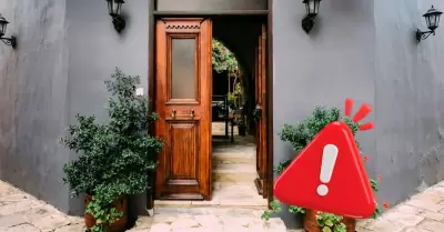 �Qu� objeto no debe ir en la puerta principal de casa?