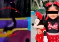 Cercado de Lima: Menor de 7 a�os cae de cabeza tras caer de un juego inflable en el Circuito M�gico del Agua