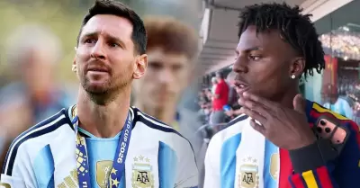 El streamer se conmovi� ante el delantero.