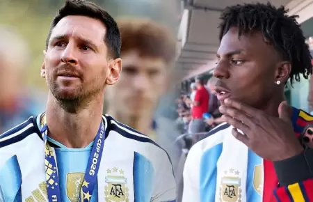 El streamer se conmovi� ante el delantero.