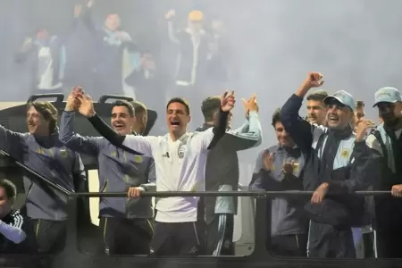 La albiceleste fue recibida.