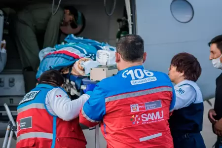 42 evacuaciones aerom�dicas salvaron la vida de 46 pacientes en estado cr�tico.