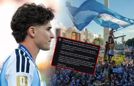 El delantero agradeci� el apoyo de los argentinos durante su participaci�n en el