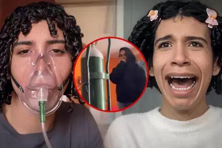 Tiktoker peruano Valentino preocupa a fans al aparecer con bal�n de ox�geno