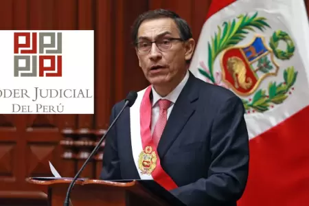 Poder Judicial rechaza pedido de Mart�n Vizcarra para recuperar su libertad