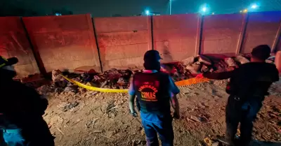 El cuerpo calcinado de un hombre fue hallado en Comas.