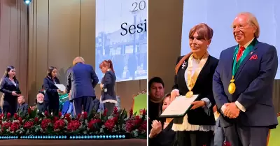 Magaly Medina recibe reconocimiento por su trayectoria por la Municipalidad de L