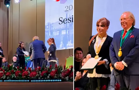 Magaly Medina recibe reconocimiento por su trayectoria por la Municipalidad de L