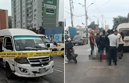Acribillan a conductor de combi en la avenida Argentina