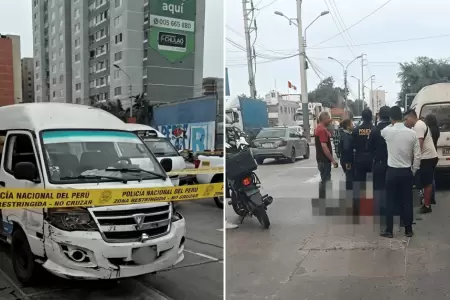 Acribillan a conductor de combi en la avenida Argentina
