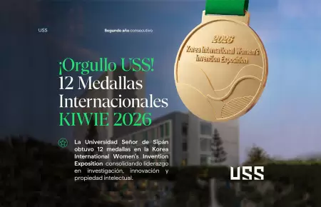 Medallas de la Universidad Se�or de Sip�n en KIWIE 2026.