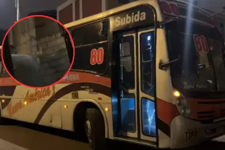 Atacan a balazos bus de la empresa 'Nueva Am�rica y hieren al conductor