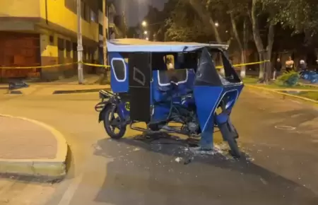 Mototaxista fue atacado a balazos en Santa Anita