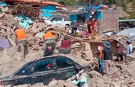 Declaran estado de emergencia en dos distritos de Jun�n tras sismo 5.1.