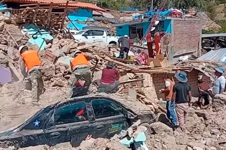 Declaran estado de emergencia en dos distritos de Jun�n tras sismo 5.1.