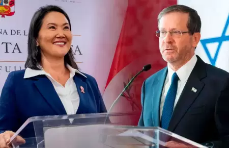 Keiko Fujimori recibe felicitaci�n del presidente de Israel.