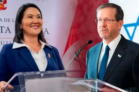 Keiko Fujimori recibe felicitaci�n del presidente de Israel.