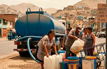 Corte de agua: distritos y horarios.