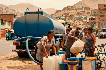 Corte de agua: distritos y horarios.