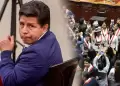 Pedro Castillo salud� a diputados que juraron por su libertad durante la instalaci�n del nuevo Congreso