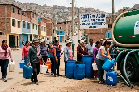 Corte de agua en Lima.