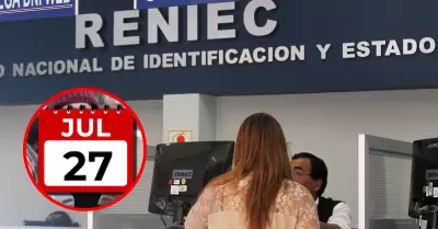 Reniec anuncia nuevos horarios para el lunes 27