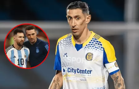 �ngel Di Mar�a habla sobre la continuidad de Messi y Scaloni en Argentina