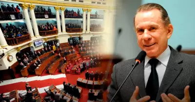 Ricardo Belmont, envi� un "fuerte" mensaje a los senadores y diputados.