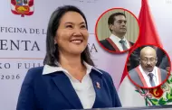 Keiko Fujimori felicitó a Miguel Ángel Torres y Óscar Reto tras su elección como presidentes en Mesas Directivas