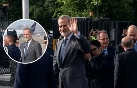 Felipe VI, rey de Espa�a, llega al Per� para la toma de mando de Keiko Fujimori