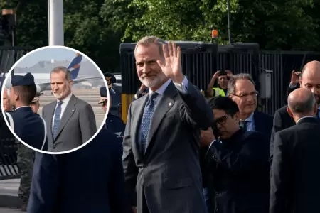 Felipe VI, rey de Espa�a, llega al Per� para la toma de mando de Keiko Fujimori