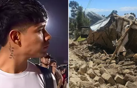 Ca�ita ayuda a damnificados de Jun�n