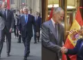 El Rey Felipe VI de Espa�a llega al Per� para la ceremonia de transmisi�n de mando de Keiko Fujimori