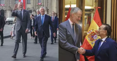 El monarca llega al pa�s para asistir a la ceremonia de investidura.