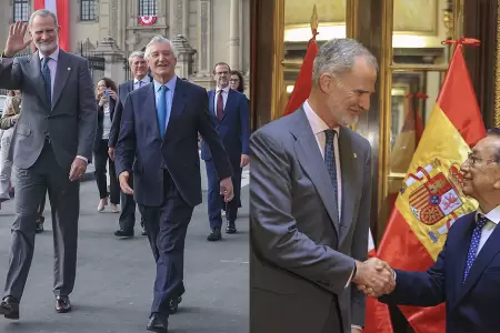 El monarca llega al pa�s para asistir a la ceremonia de investidura.