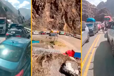 Carretera Central colapsa por masiva salida de viajeros en Fiestas Patrias.