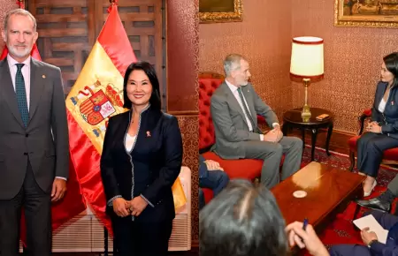 Presidenta electa se reuni�n con el monarca en Torre Tagle.