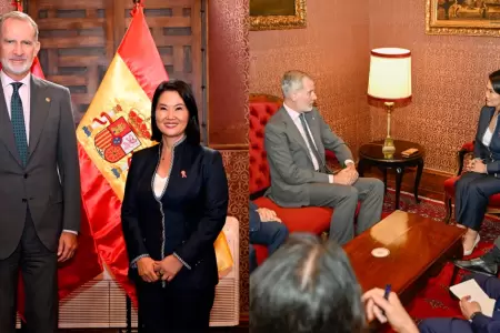 Presidenta electa se reuni�n con el monarca en Torre Tagle.