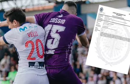 Socios de Alianza Lima presentaron denuncia contra los �rbitros.