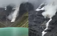 ¡Impresionante! Avalancha sorprende a turistas que visitaban la laguna Humantay en Cusco