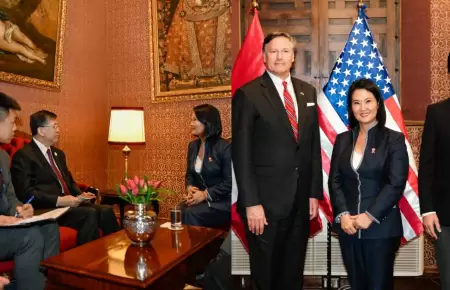 Keiko Fujimori sostuvo reuniones y visitas en Canciller�as con presidentes del e