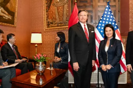 Keiko Fujimori sostuvo reuniones y visitas en Canciller�as con presidentes del e