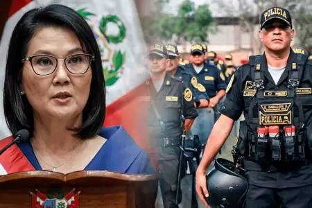 Keiko Fujimori advierte a la Polic�a Nacional