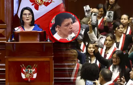 Senadoras fujimoristas rechazaron desplante de la oposici�n.