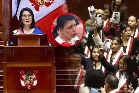 Senadoras fujimoristas rechazaron desplante de la oposici�n.