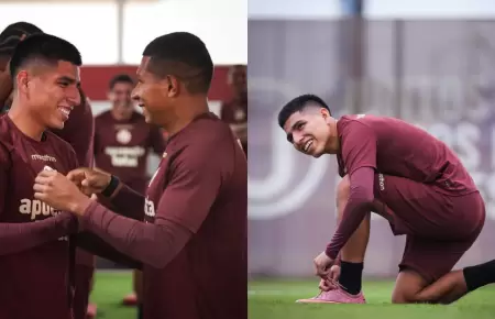 Piero Quispe retoma sus entrenamientos con Universitario de Deportes