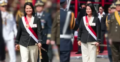 Keiko Fujimori luce exclusivo dise�o en la Gran Parada Militar