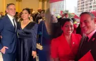 Mark Vito y Lesli Echavarr�a sorprenden tras acompa�ar a Keiko Fujimori en cena de gala y Parada Militar