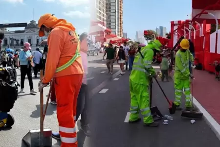 La MML se encarg� de la limpieza p�blica.